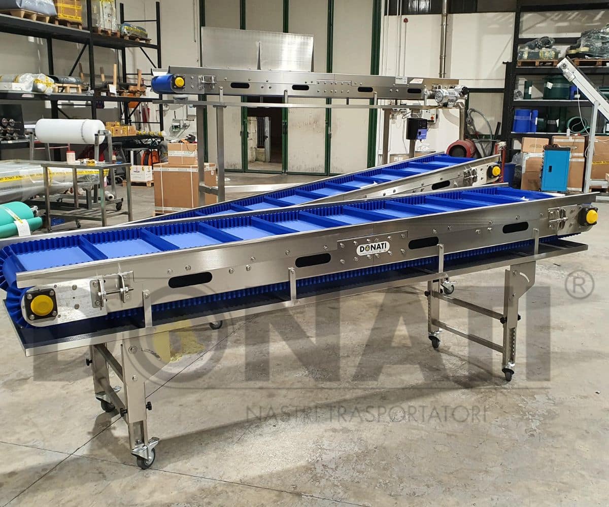 nastri trasportatori industriali in acciaio inox