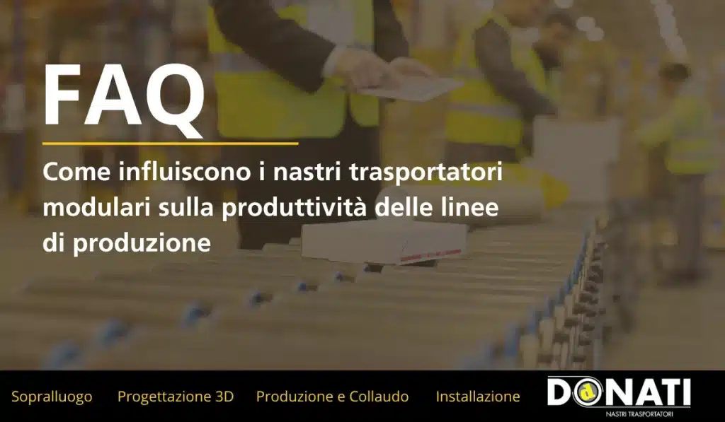 Come influiscono i nastri trasportatori modulari sulla produttività delle linee di produzione
